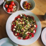 Leckere Tomate Mozerella Spätstücken